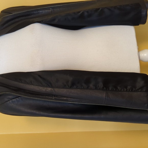Valerie Stevens Lambskin Black Vintage Leather Jacket Size PL - Picture 7 of 11